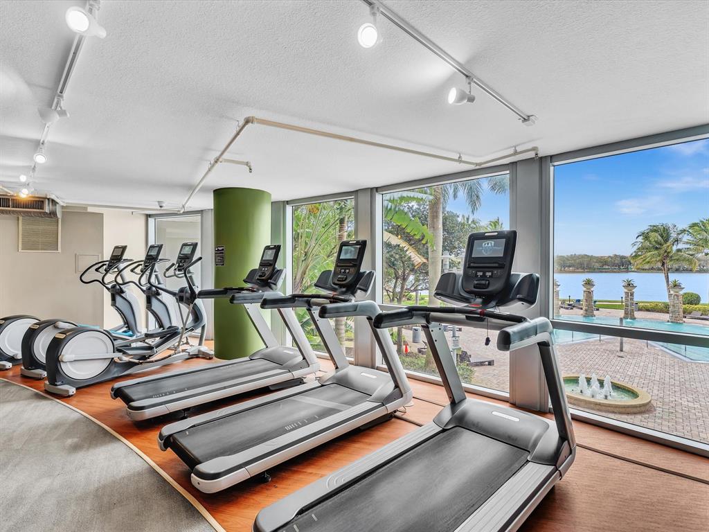 2681 North Flamingo Road, Unit 2104S Fort Lauderdale, FL 33323 - Photo 73 of 99 a view of a room with gym equipment