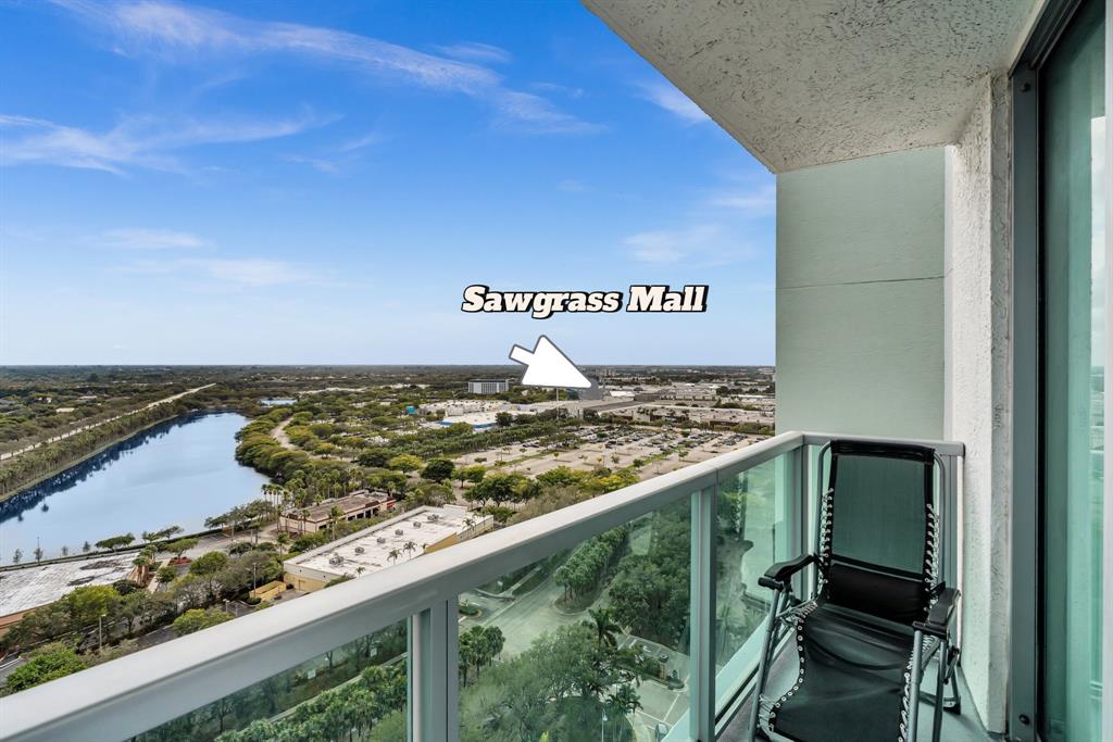 2681 North Flamingo Road, Unit 2104S Fort Lauderdale, FL 33323 - Photo 99 of 99 a view of a swimming pool from a balcony