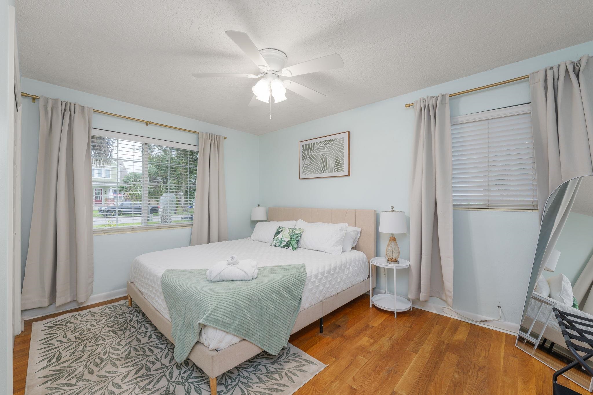 119 Menendez Road St. Augustine, FL 32080 - Photo 17 of 40 a bedroom with a bed and a window