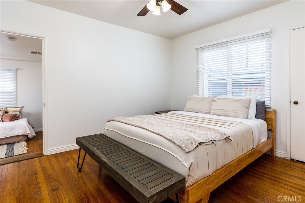 5343 Marshburn Avenue Arcadia, CA 91006 - Photo 17 of 25 a bedroom with a bed and a chandelier