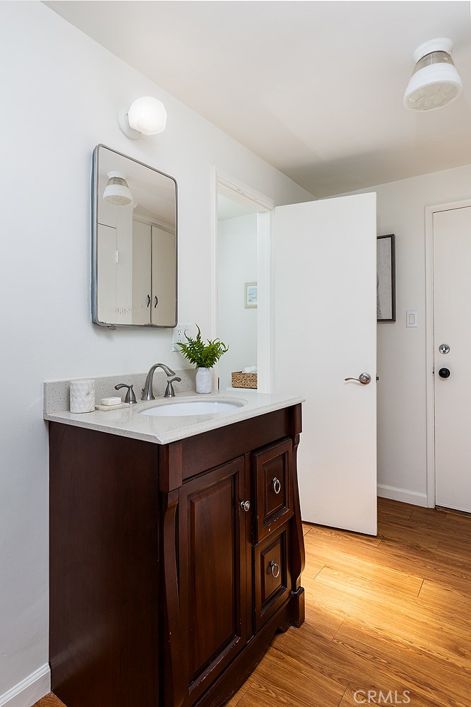 5343 Marshburn Avenue Arcadia, CA 91006 - Photo 20 of 25 a bathroom with a sink vanity and a mirror