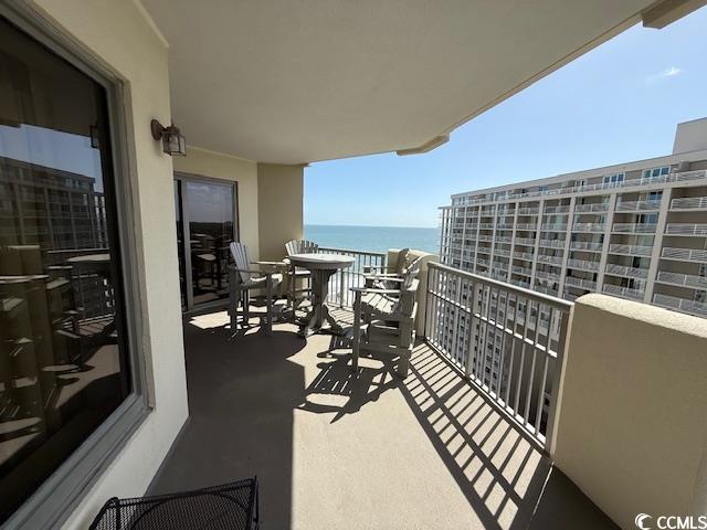 9994 Beach Club Drive, Unit 1204 Myrtle Beach, SC 29572 - Photo 13 of 36 Balcony featuring a water view