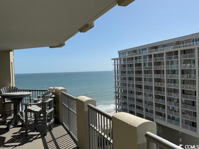 9994 Beach Club Drive, Unit 1204 Myrtle Beach, SC 29572 - Photo 10 of 36 Balcony with view of water and beach