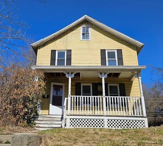 a front view of a house
