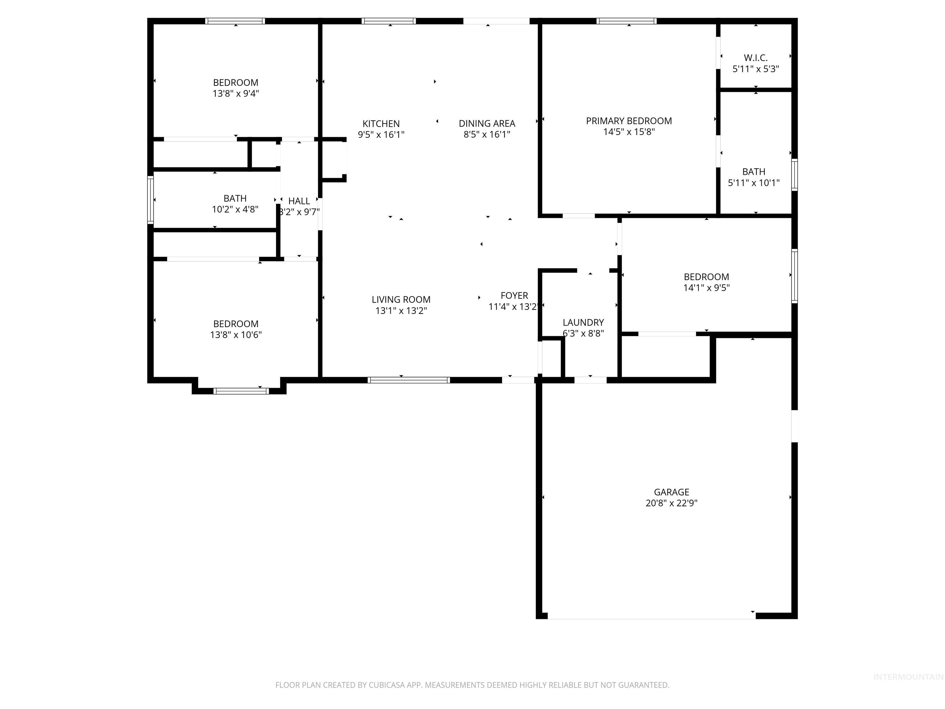 134 North 50 West Rupert, ID 83350 - Photo 36 of 36 View of home floor plan