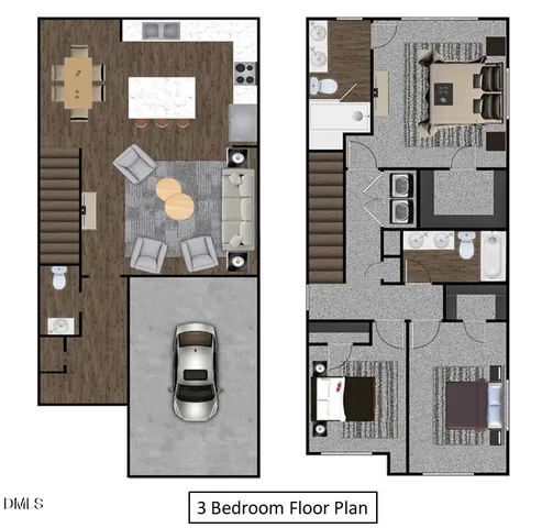 a view of a door and a window