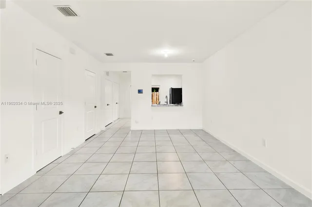 a view of an empty room