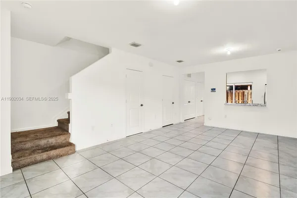 a view of an empty room