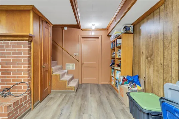 a view of a swimming pool with a yard