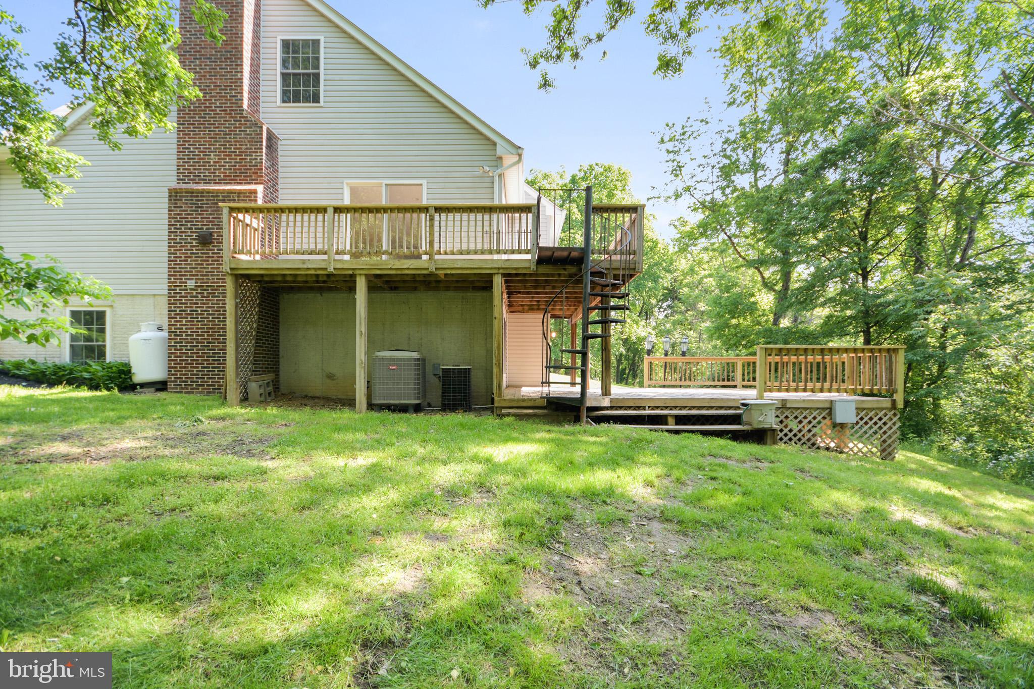 3533 Hopeland Road Frederick, MD 21704 - Photo 71 of 81 Spiral staircase down to lower deck