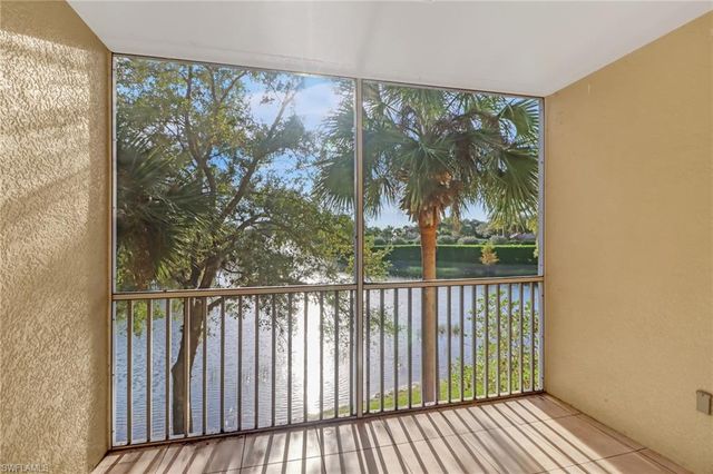 a view of a wooden balcony