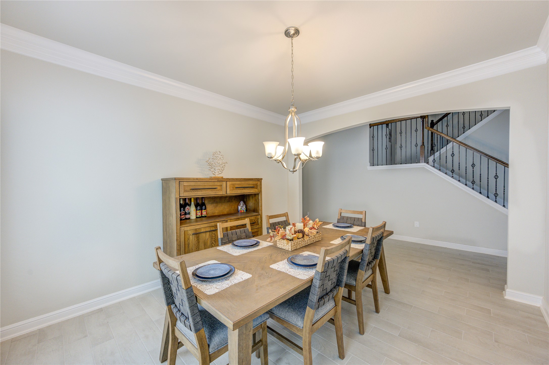 2910 Knotty Frst Drive Spring, TX 77373 - Photo 3 of 20 a view of a dining room with furniture and chandelier