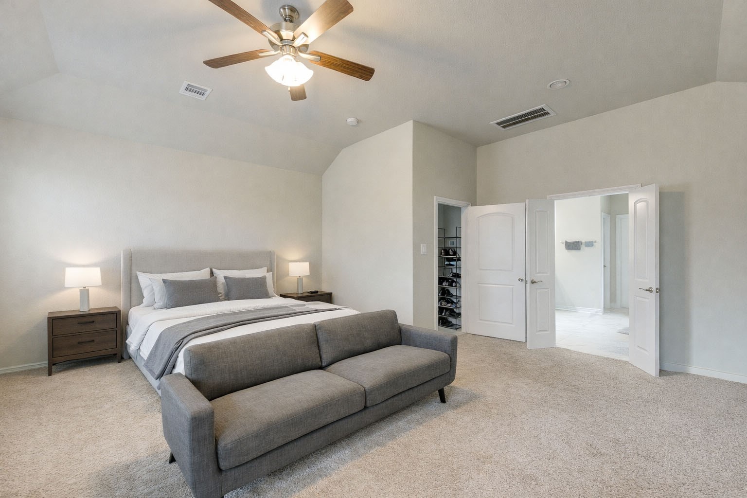 2910 Knotty Frst Drive Spring, TX 77373 - Photo 10 of 20 a living room with furniture and a ceiling fan
