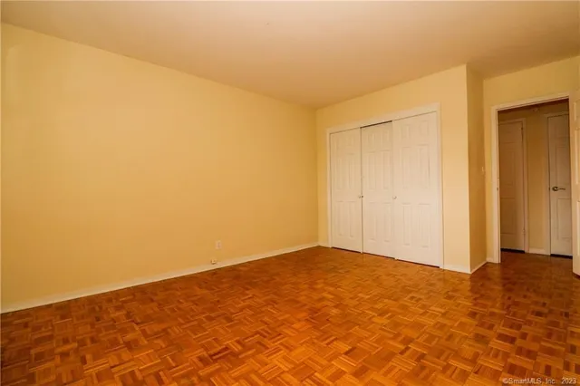 an empty room with a natural light