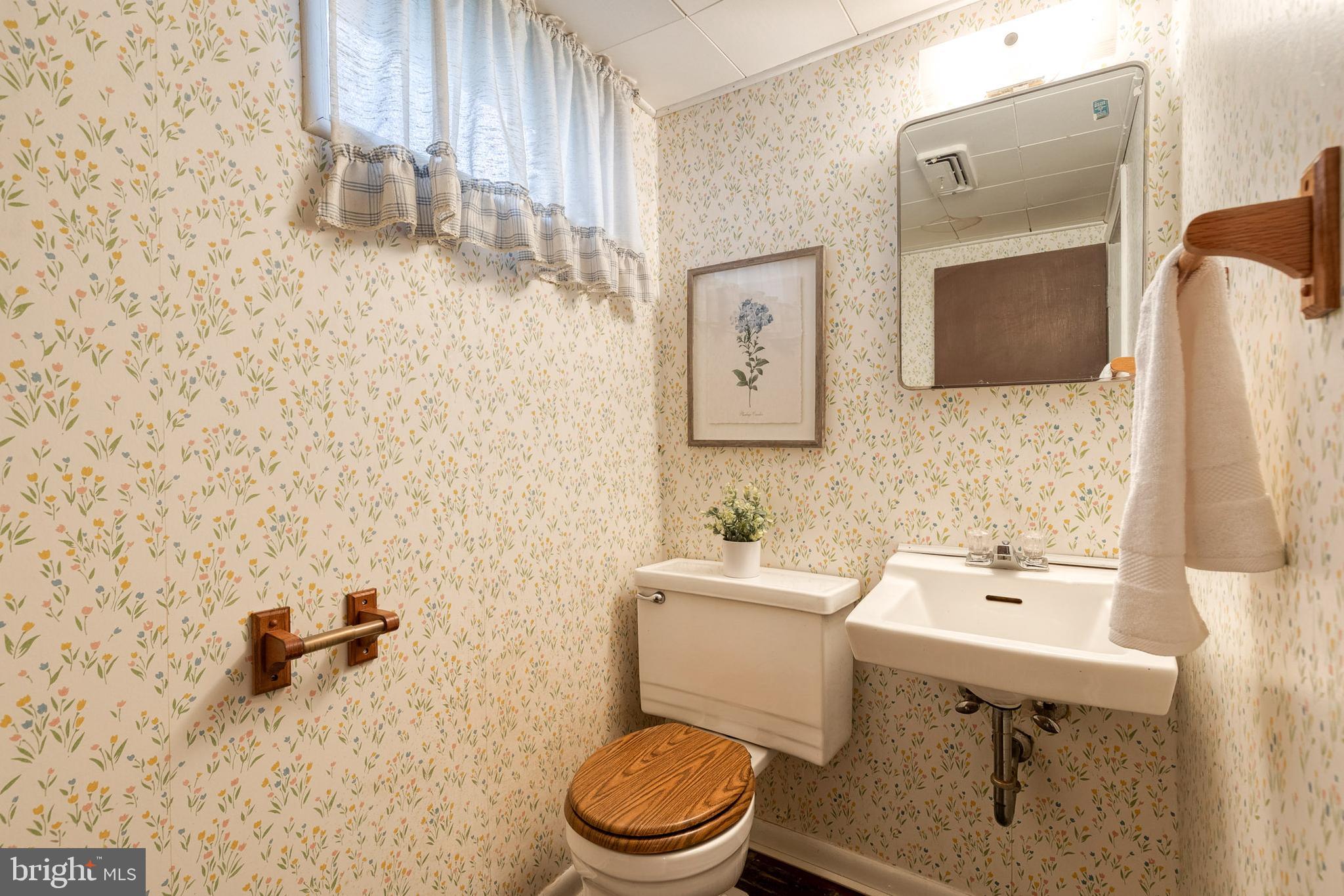 1302 Black Friars Road Baltimore, MD 21228 - Photo 30 of 38 a bathroom with a sink a toilet and mirror