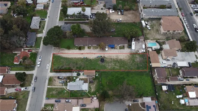 an aerial view of multiple house