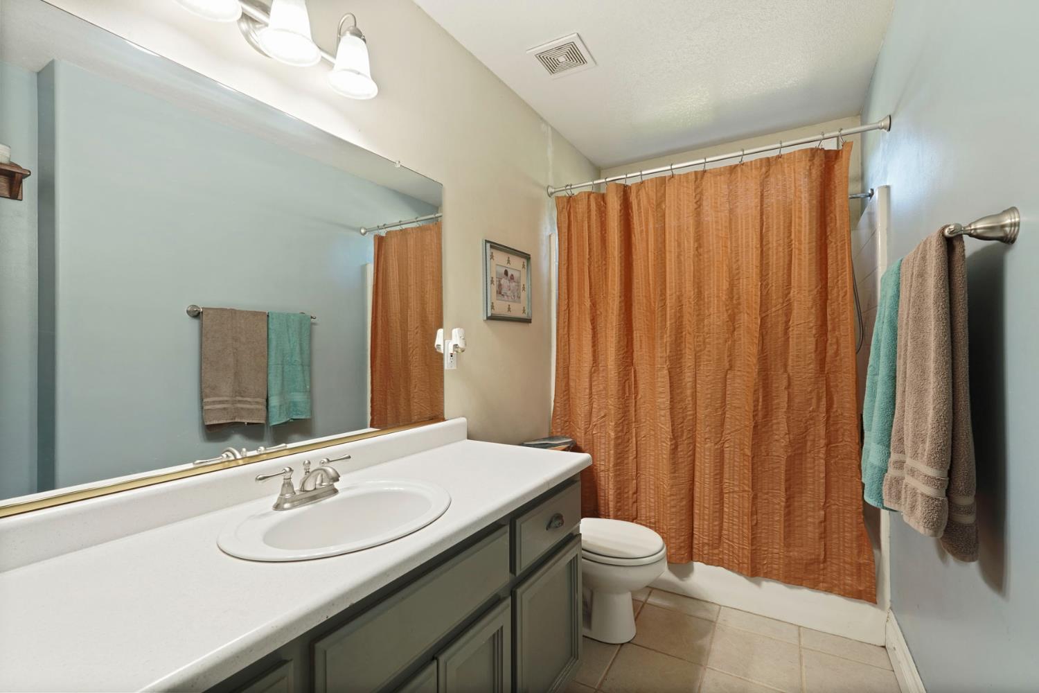 7505 Baldwin Street Valley Springs, CA 95252 - Photo 22 of 45 a bathroom with a toilet a sink and a mirror