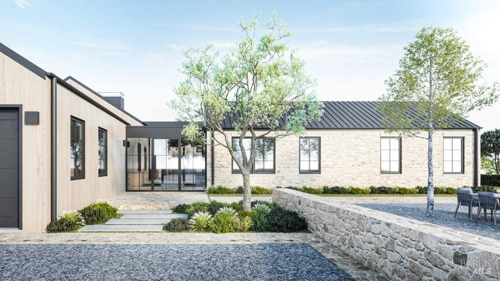 1145 Ragatz Lane Napa, CA 94558 - Photo 11 of 23 Rendering of entrance to proposed home.
