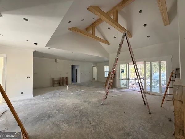 wooden floor and window in a room