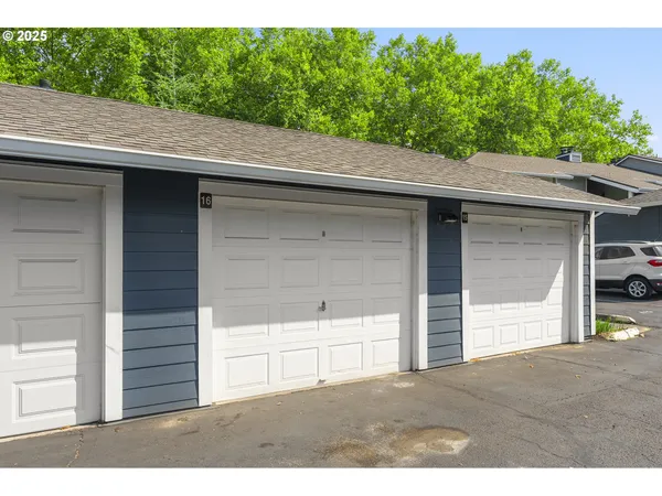 a backyard of a house