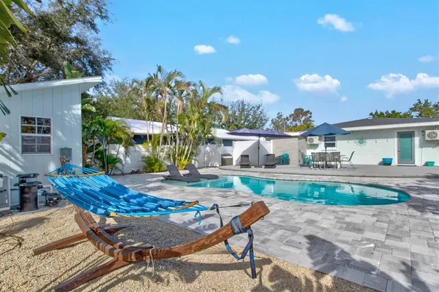 a front view of a building with street