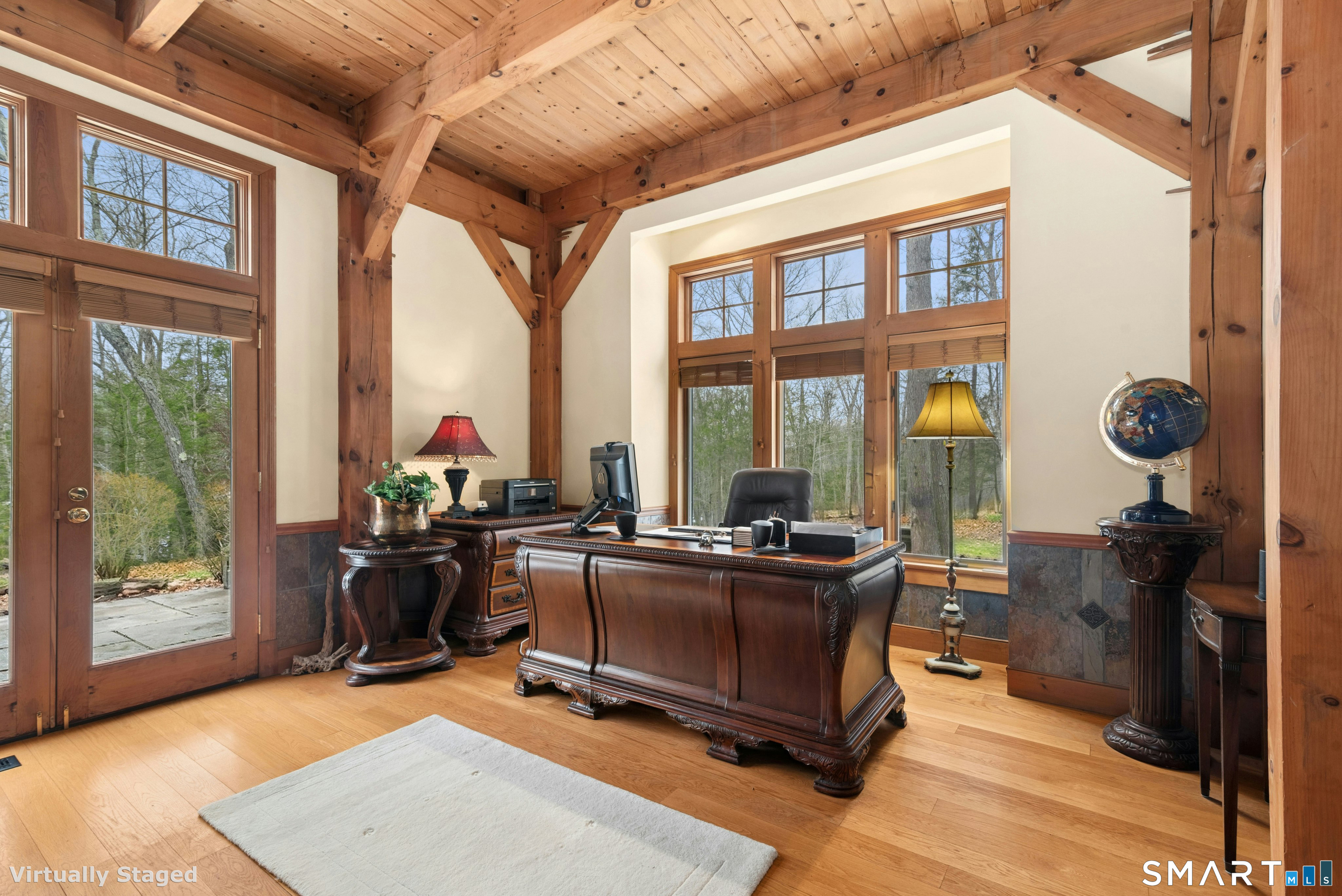 9 A Obtuse Rocks Road Brookfield, CT 06804 - Photo 13 of 36 a view of a livingroom with workspace and windows