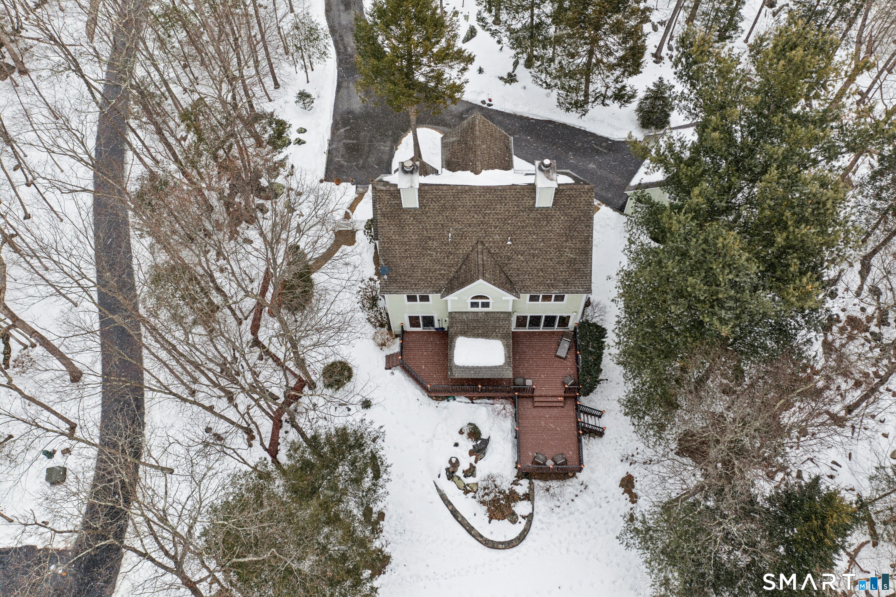 9 A Obtuse Rocks Road Brookfield, CT 06804 - Photo 31 of 36 an aerial view of a house with outdoor space