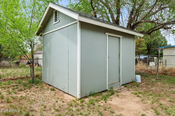 a backyard of a house