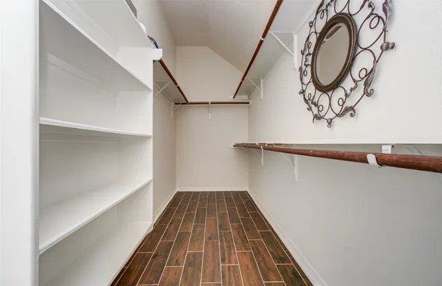 a view of a room with rack on the wall