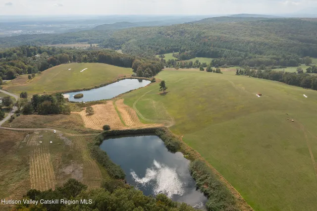an aerial view of a residential houses with outdoor space