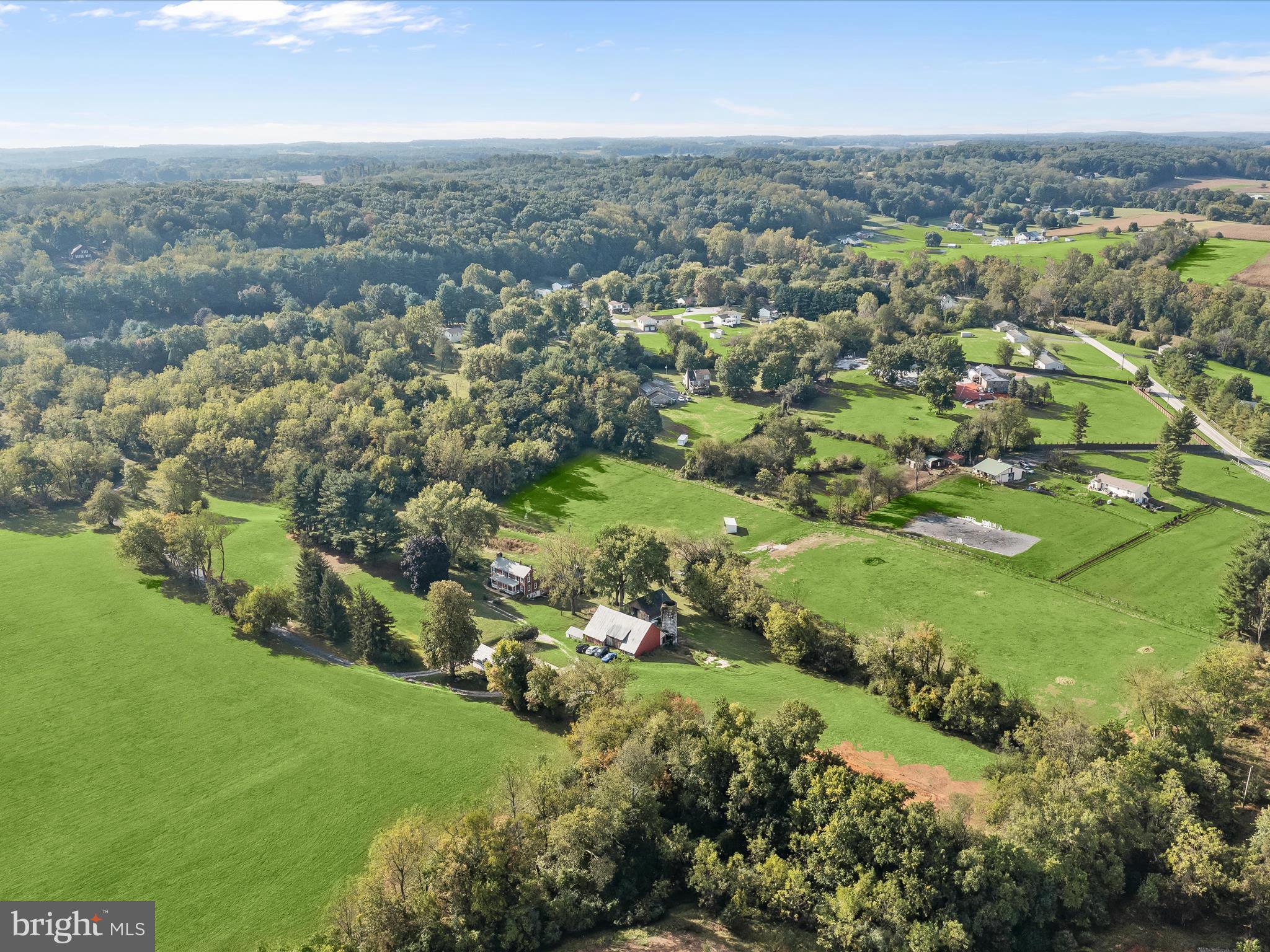 1530 Bowersox Road New Windsor, MD 21776 - Photo 72 of 97 an aerial view of residential houses with outdoor space and trees