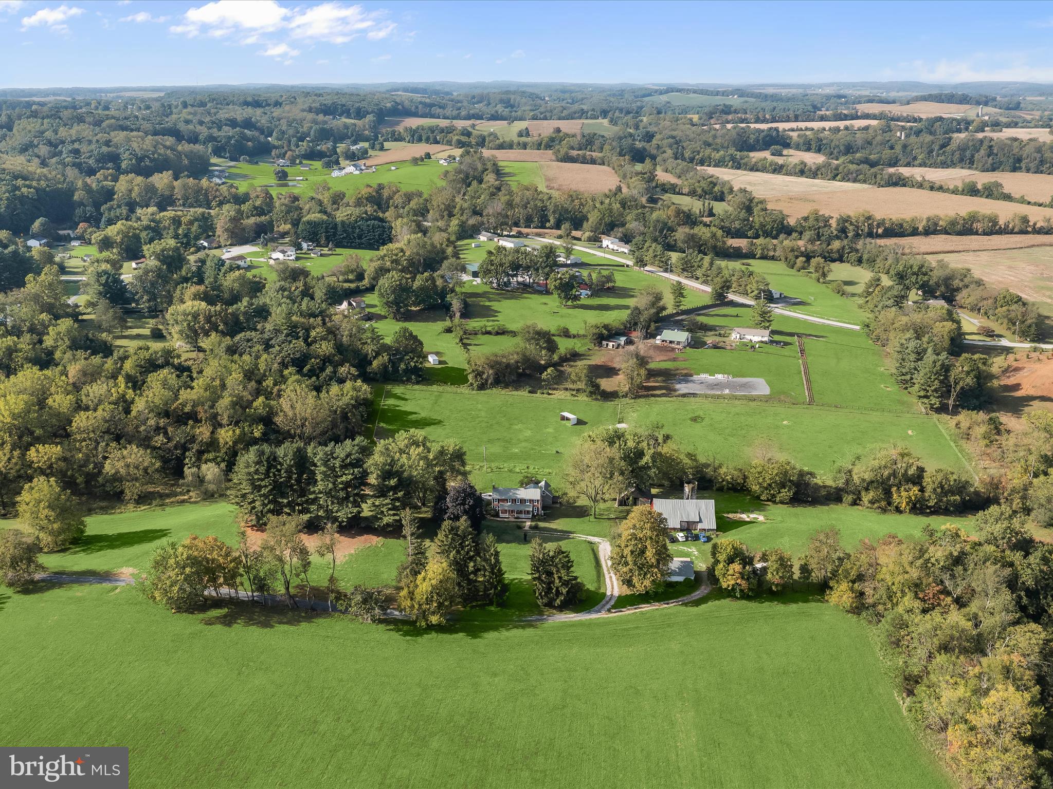 1530 Bowersox Road New Windsor, MD 21776 - Photo 73 of 97 an aerial view of green landscape with trees houses and mountain view