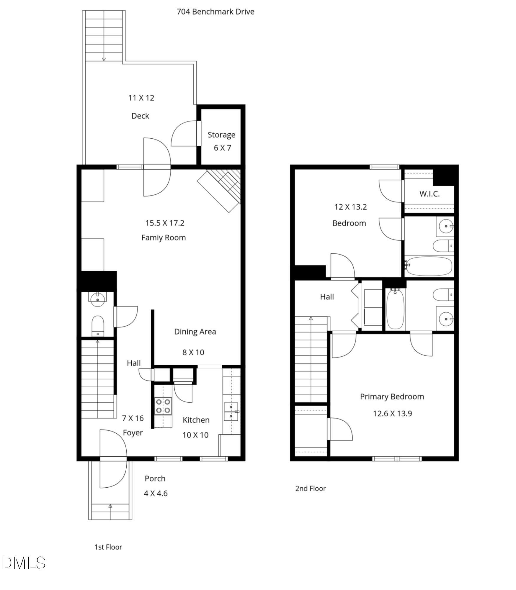 704 Benchmark Drive Raleigh, NC 27615 - Photo 39 of 39 Floor Plan