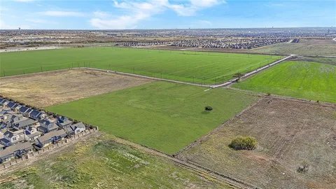 an aerial view of a football ground
