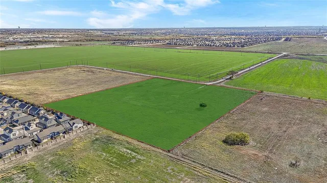 an aerial view of a football ground