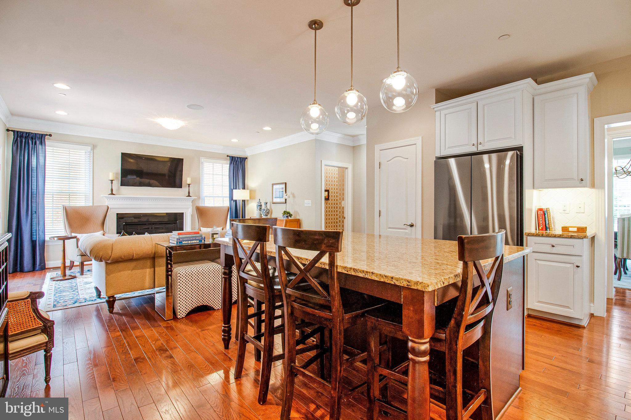 208 Beacon Place Northeast Washington, DC 20011 - Photo 6 of 48 a view of a dining room with furniture and wooden floor