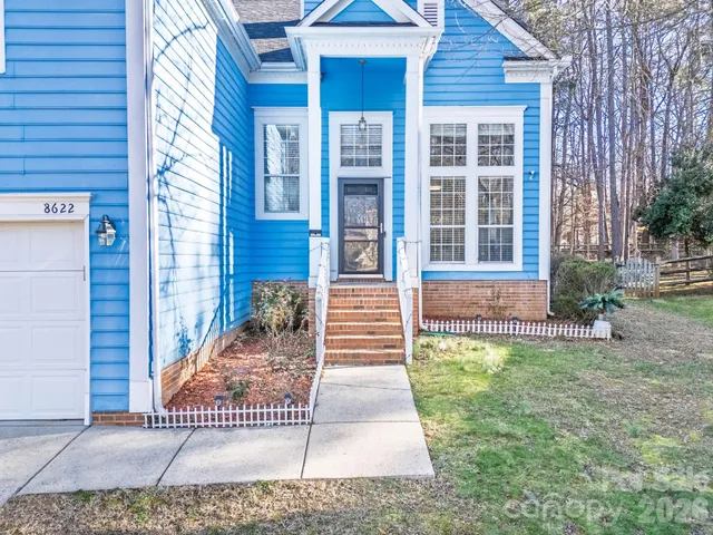 a front view of a house