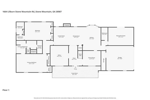 $600,000 | 1664 Lilburn-Stone Mountain Road, Stone Mountain, GA 30087