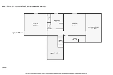 $600,000 | 1664 Lilburn-Stone Mountain Road, Stone Mountain, GA 30087