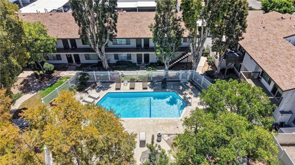 1200 West Lambert Road, Unit 22 La Habra, CA 90631 - Photo 21 of 27 Aerial view swimming pool