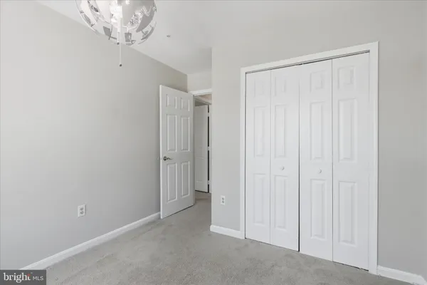 a view of a chandelier in a room