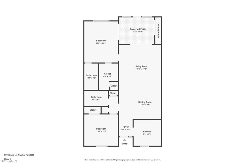 5773 Gage Lane, Unit B101 Naples, FL 34113 - Photo 39 of 39 a picture of a floor plan