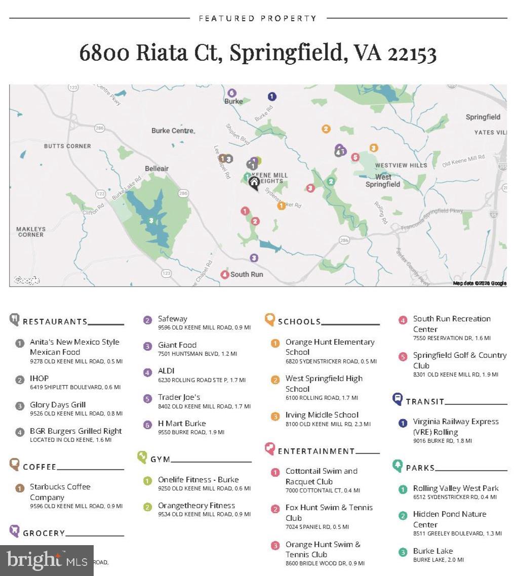 6800 Riata Court Springfield, VA 22153 - Photo 37 of 37 Explore Springfield's vibrant amenities!