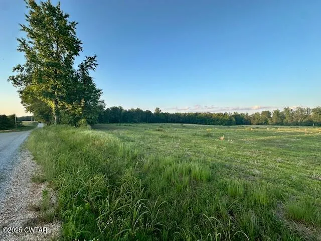 a view of a lake with a city