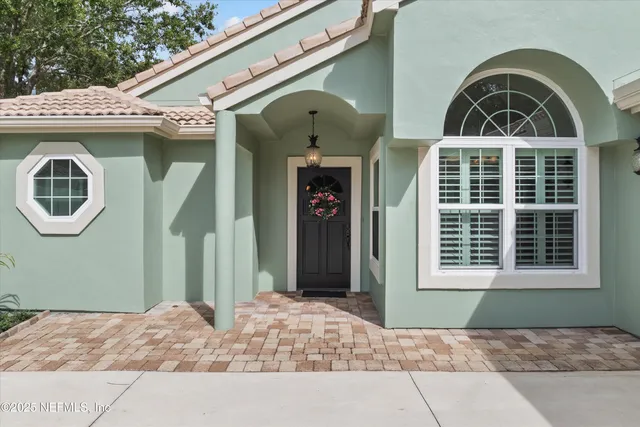 a front view of a house