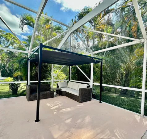 a view of outdoor space with seating
