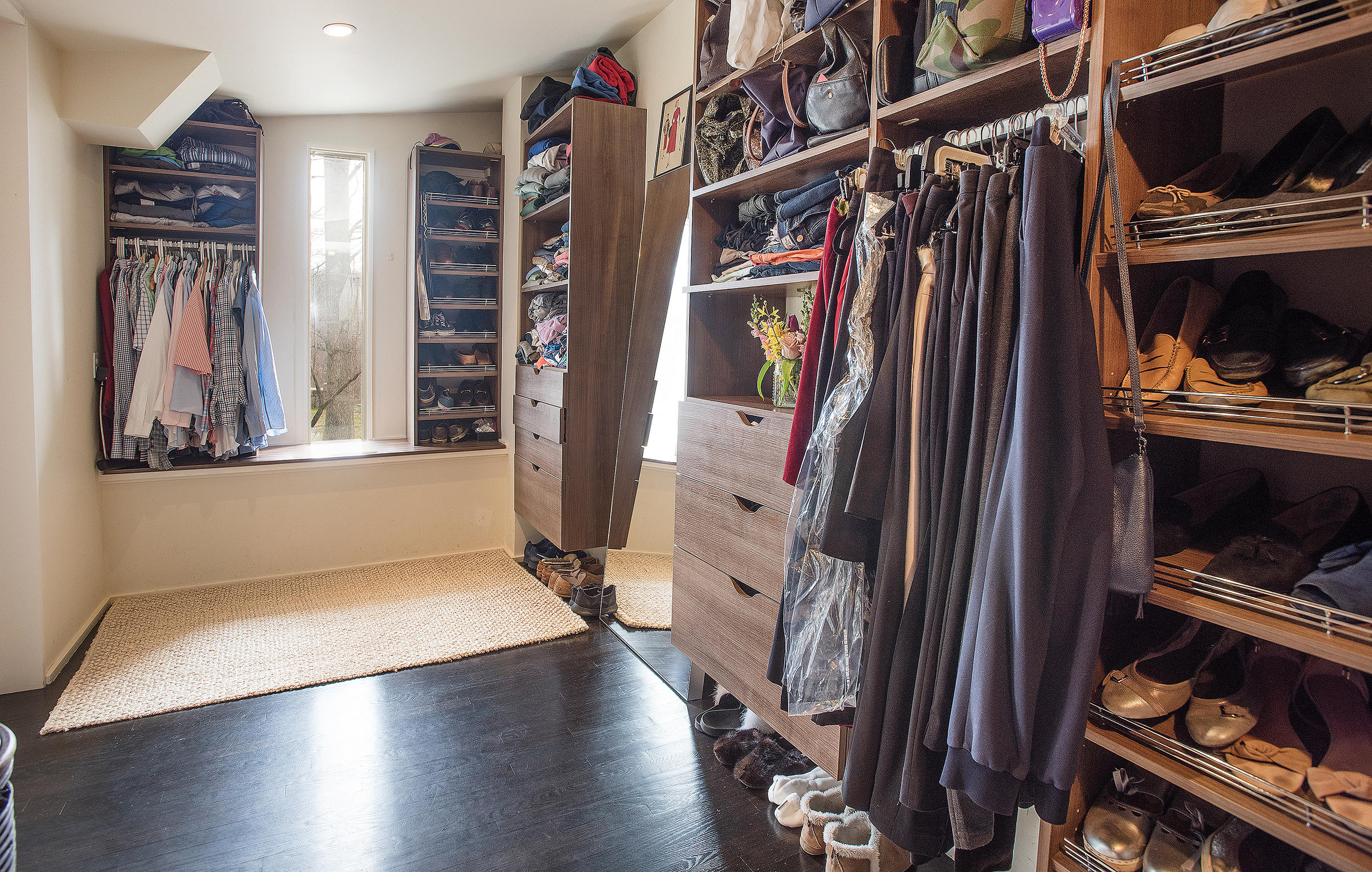 46 Benedict Hill Road New Canaan, CT 06840 - Photo 20 of 50 a view of walk in closet with clothes and shoes