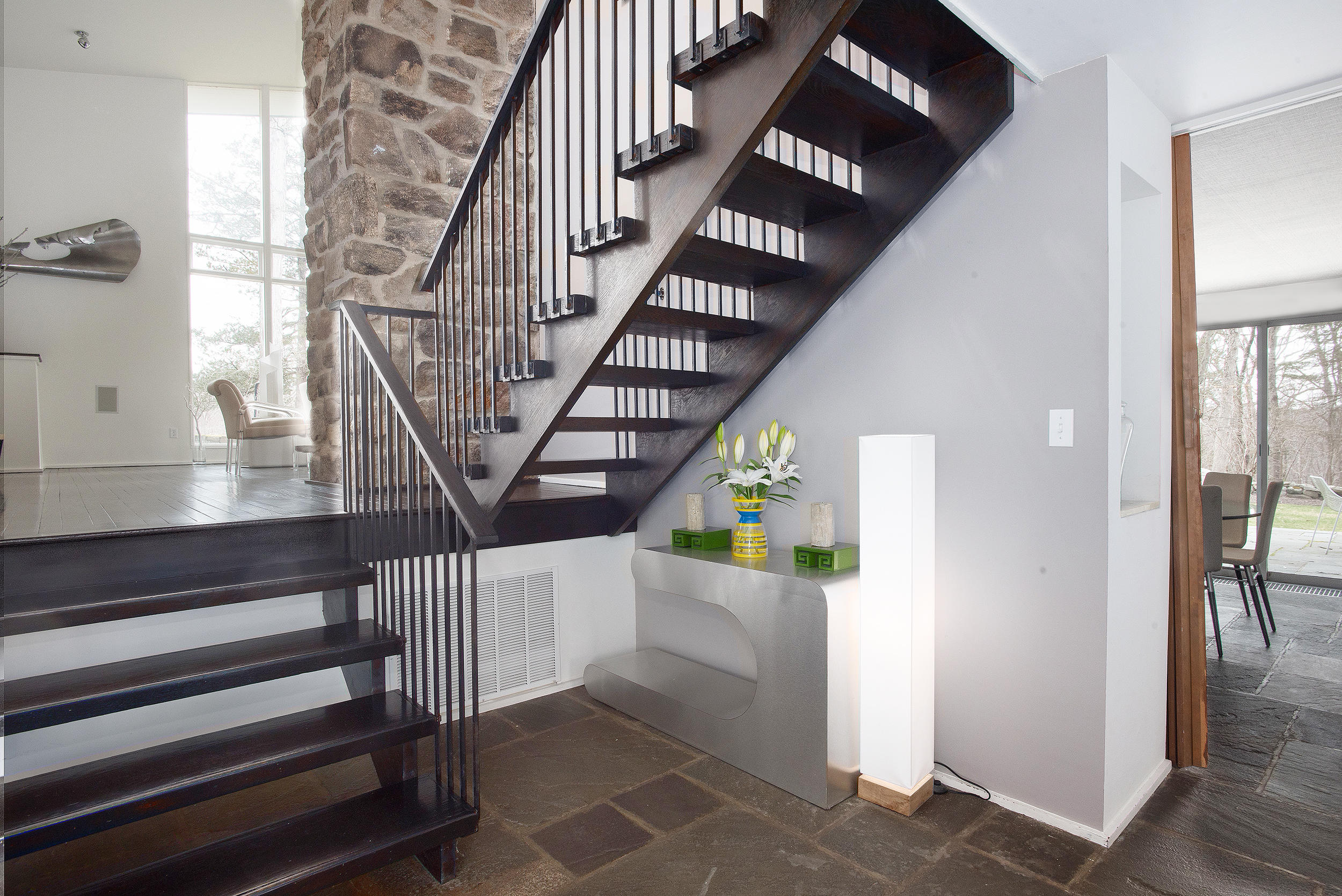 46 Benedict Hill Road New Canaan, CT 06840 - Photo 3 of 50 a view of entryway and hall with wooden floor