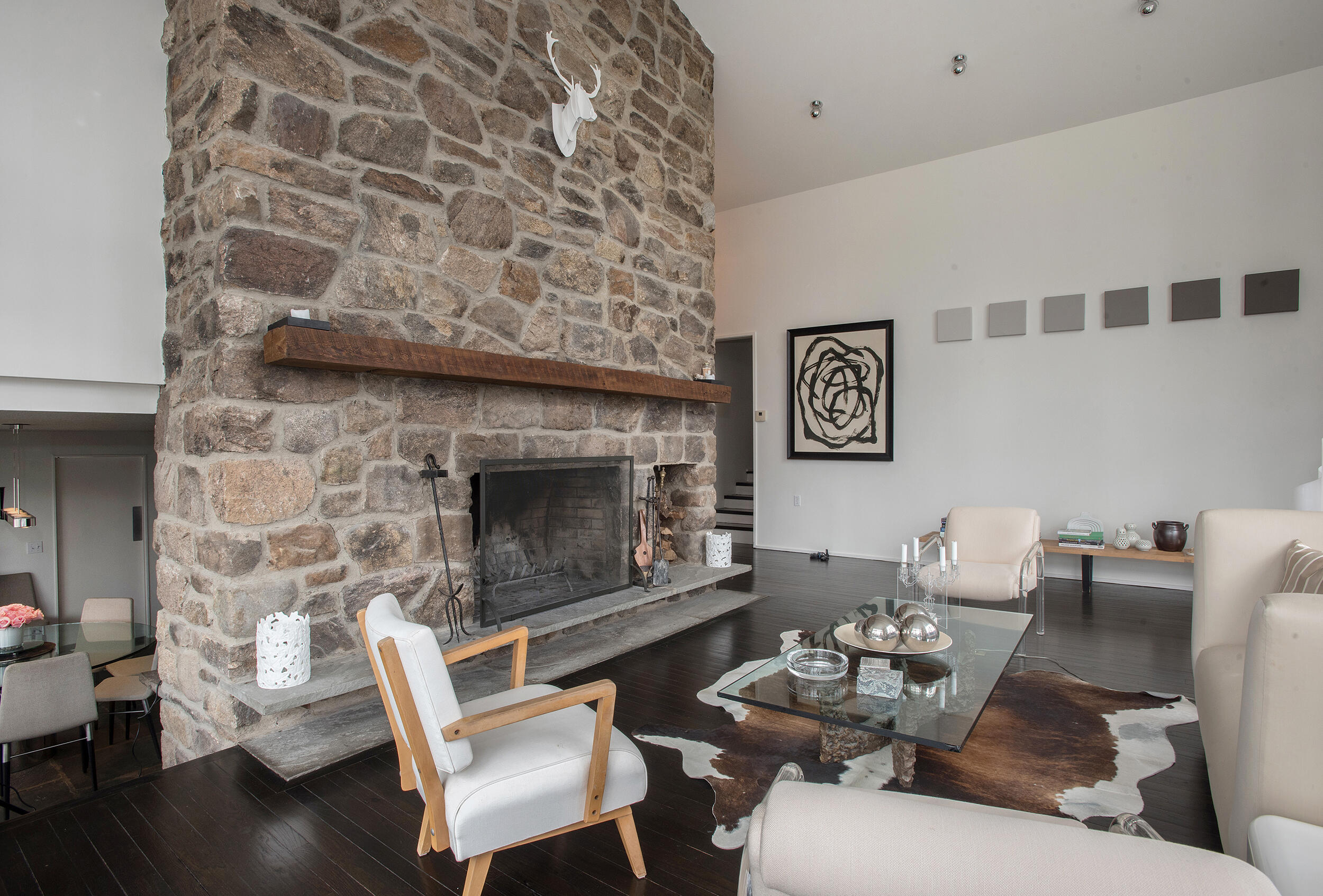 46 Benedict Hill Road New Canaan, CT 06840 - Photo 4 of 50 a living room with furniture and a fireplace