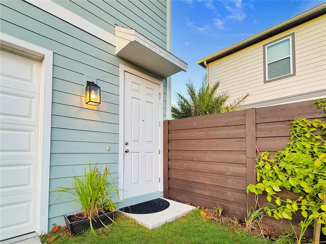 a view of front door of house